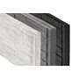 Motiefplaat leisteen antraciet 184 cm