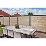 Tussenpaal met kabeldoorvoer antraciet 10x10x272cm hout-betonsysteem Zaan