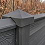  Afdekpet beton antraciet sleufpaal t-afwerking