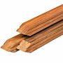 Tuinhek paal hardhout Azobe 6.5x6.5x150cm