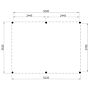 Yard Living Pergola 500 x 370 cm douglas
