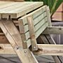 Picknicktafel geïmpregneerd hout 180 x 162 x 76 cm Extra solide uitvoering
