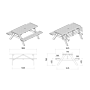 Picknicktafel geïmpregneerd hout 180 x 162 x 76 cm Extra solide uitvoering