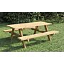 Picknicktafel geïmpregneerd hout 180 x 162 x 76 cm Extra solide uitvoering