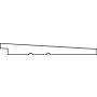 Zweeds Rabat zwart gespoten vuren 2.2x19.5x300cm