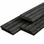 Deens Rabat vuren zwart gespoten - Triple Profiel - 2.2x14x240 cm