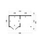 Kapschuur Bergen L Lariks Douglas 468x306cm type 3 onbehandeld