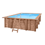 Houten zwembad 600x419cm Playa Lagun