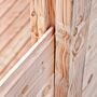 Stapelbouw schutting tussenpaal Lariks Douglas 11.5x11.5x300cm