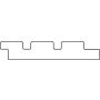 Douglas Triple Profiel - Deens Rabat - 1.9x13cm