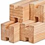 Sleufpalen Stapelbouw Schutting Douglas 11.5x11.5cm