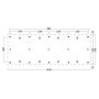 Moderne overkapping Odense type 9 XL 1036x378cm