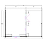 Blokhut 5x4+3 Interflex 540x440cm