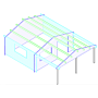 Blokhut 5x4+3 Interflex 540x440cm