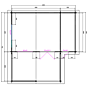 Blokhut 5x4+3Z Interflex 690x440cm + veranda / luifel 300cm