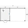 Blokhut Gunnar 725x400cm