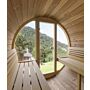 Barrelsauna 205 x 180 cm Ergonomisch Thermowood