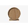 Barrelsauna 205 x 180 cm Ergonomisch Thermowood