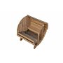 Barrelsauna 205 x 180 cm Ergonomisch Thermowood
