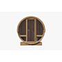 Barrelsauna 205 x 180 cm Ergonomisch Thermowood