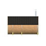 Barrelsauna 205 x 350 cm Thermowood 