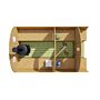 Barrelsauna 205 x 350 cm Thermowood 