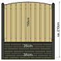 Betonpaal Geul antraciet diamantkop 10 x 10 x 280 cm
