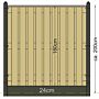 Betonpaal Schelde wit / grijs Eindpaal 8.5 x 8.5 x 277 cm