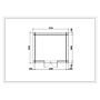 Blokhut Gartsen 350x300cm - 44mm