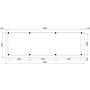 Douglas buitenverblijf Malters 850x250 cm