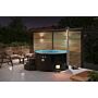 Luxe Hottub 220cm - Black Edition - interne kachel - Fiberglas