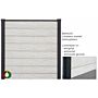 Motiefplaat leisteen antraciet 184 cm