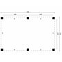 Overkapping Renesse 500x313cm plattegrond