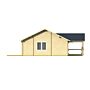 Chalet / blokhut Finn 1040x740cm + luifel 238cm