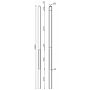 Betonpaal Geul antraciet diamantkop 10 x 10 x 280 cm