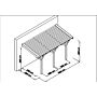 Douglas houten veranda DHZ 600 x 300 cm