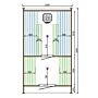 Pod Sauna Tolva 230 x 396 cm Vurenhout