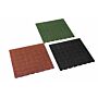 Rubber tegel groen 50 x 50 cm