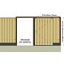 Tuinpoort met schuifdeursysteem 130x195 cm Douglas