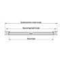 Enkele deur met glas Red Class Wood 100 x 205 cm - Linksdraaiend