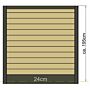 Tussenpaal met kabeldoorvoer antraciet 10x10x272cm hout-betonsysteem Zaan