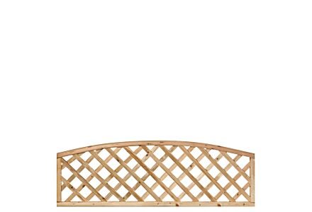 Trellis scherm diagonaal met toog lijst geimpregneerd hout 60x180cm