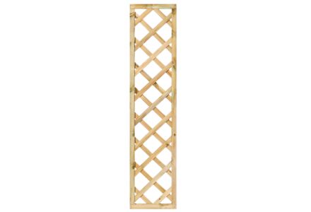 Trellis scherm diagonaal met lijst geimpregneerd hout 180x40cm