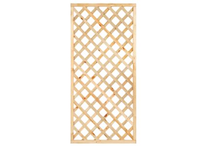 Trellis scherm diagonaal met lijst geimpregneerd hout 180x90cm