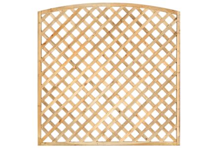 Trellis scherm diagonaal toog met lijst geimpregneerd hout