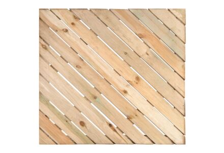 Houten tuintegel Scheveningen geimpregneerd hout 100x100cm