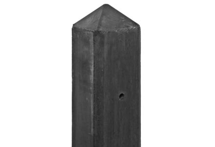 Eindpaal antraciet diamantkop 10x10x308cm Maas