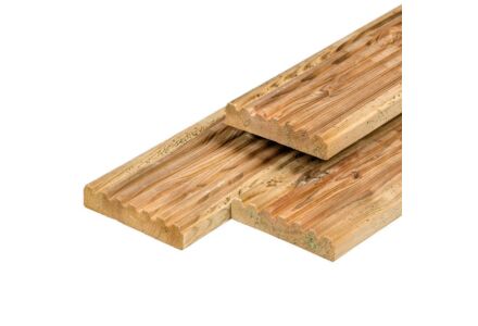 Vlonderplank geimpregneerd grenen geschaafd 2.8x14x400cm