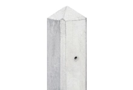 Tussenpaal wit-grijs diamantkop 10x10x190cm IJssel