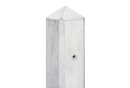 Tussenpaal-kabeldoorvoer wit / grijs diamantkop 10x10x280cm Schie